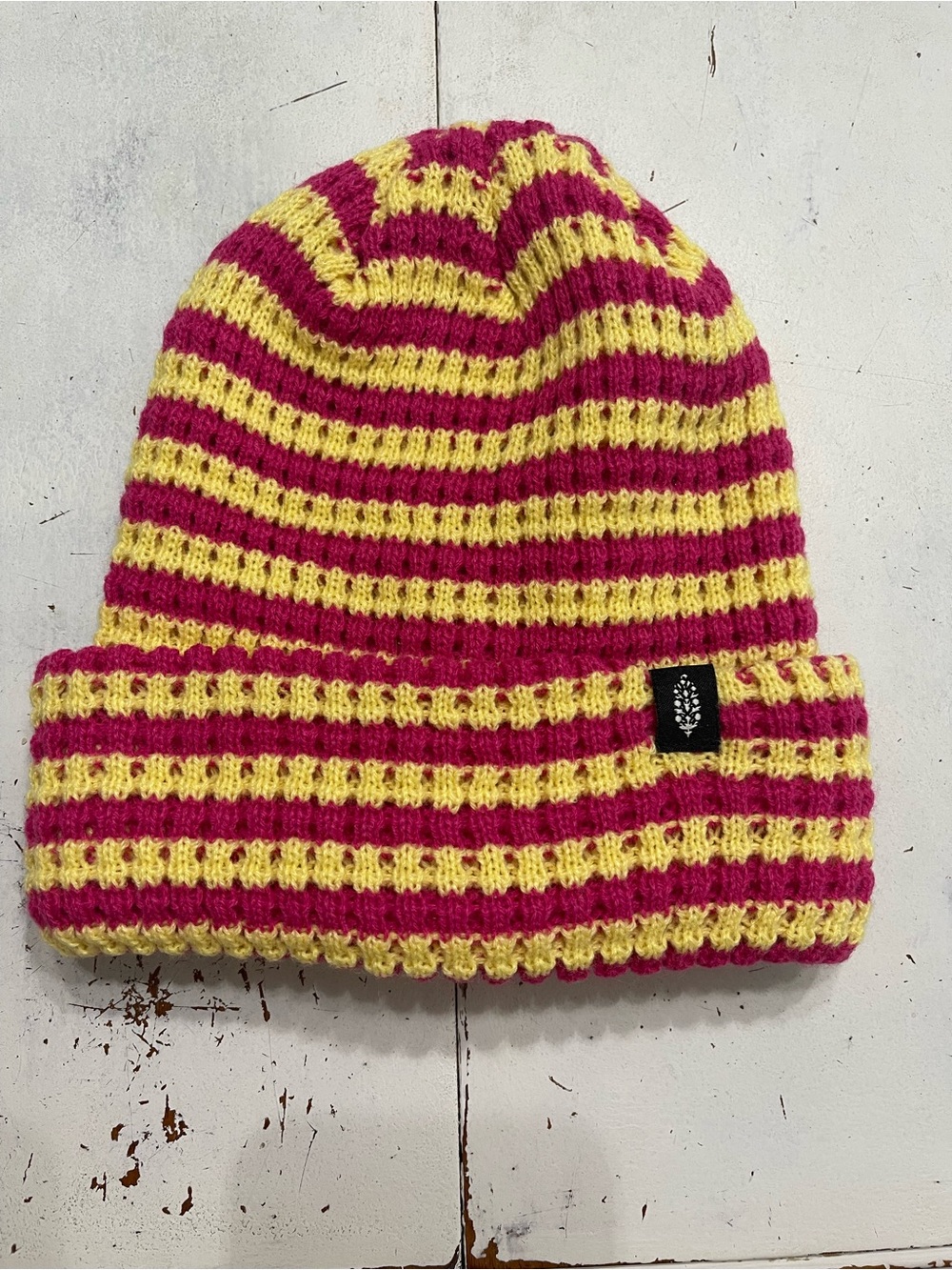 NWT Free People Pink/Lemonade Beanie